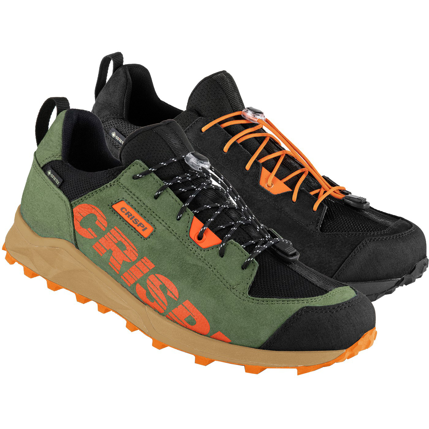 Crispi Attiva Low Wanderschuhe Schwarz Orange | UNZ967345