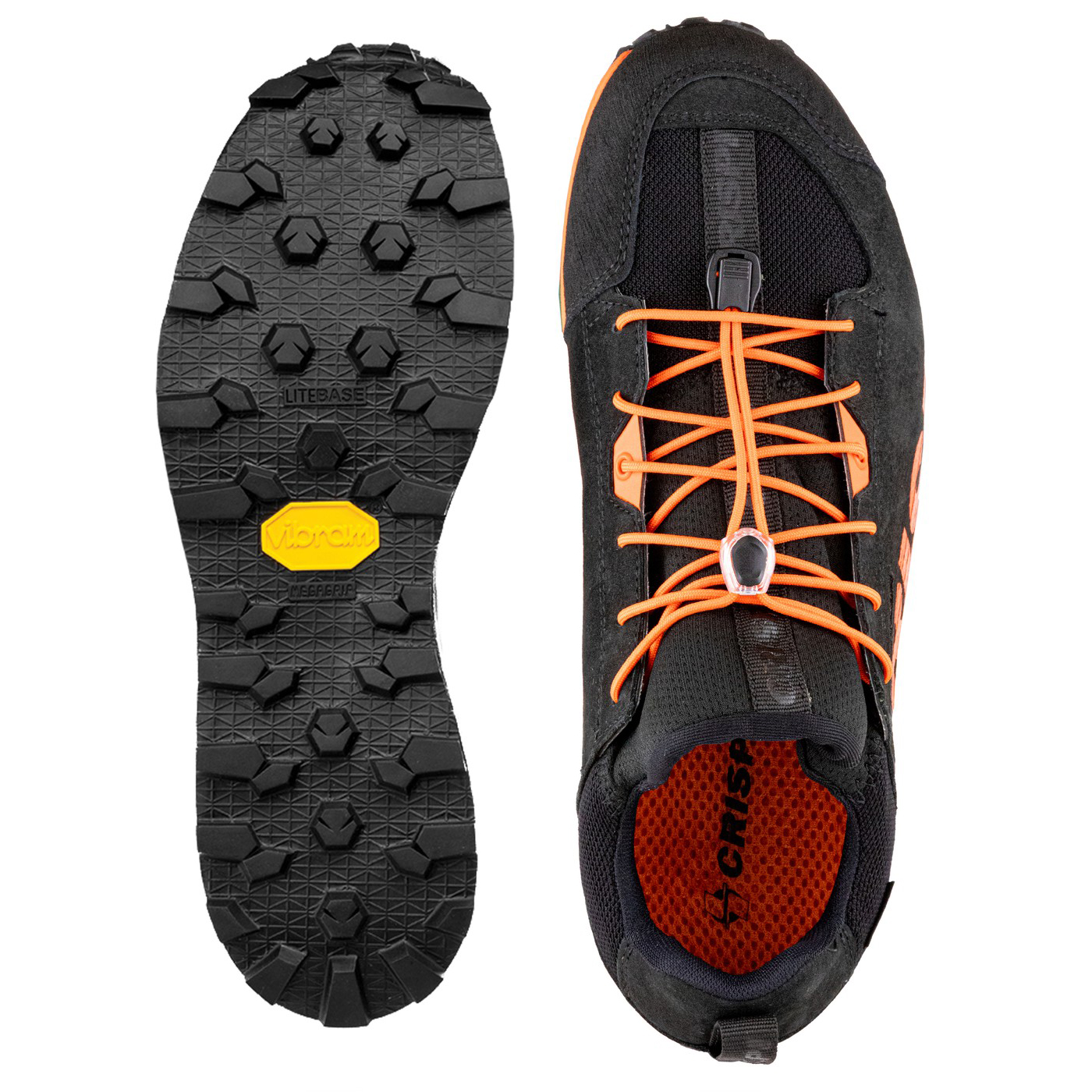 Crispi Attiva Mid Wanderschuhe Schwarz Orange | DTG378402